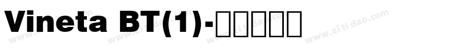 Vineta BT(1)字体转换